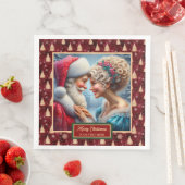 Red Gold Green Holiday servetten Mr. & Mrs. Claus (Insitu)