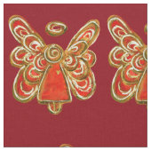 Red Gold Guardian Angel Art tissu (Fermer)