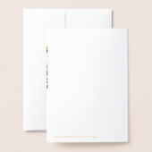 Red Gold Holly Foil Cartes de Noël chrétiennes (Derrière avec enveloppe)