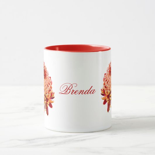 Red Gold Mum Coffee Cup Mok (Midden)