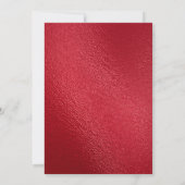 Red Gold Navy Blue Graduation Party Invitation (Dos)