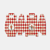 Red Gold Nutkraker Holiday Leafy Wreator Nursery T Bedankdoosjes (Uitgevouwen)