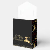 Red Gold Reindeer Merry-kerstboom Bedankdoosjes (Geopend)