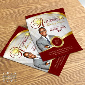 Red & Gold Resurrection Sunday Service Church Flyer