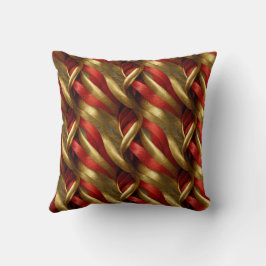 Red Gold Ribbons 2 Kussen