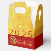 Red Gold Snake papercut 2025 PFBG Bedankdoosjes (Geopend)