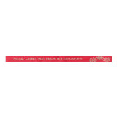 Red Gold Specialized Merry kerstsatin Ribbon Lint (Voorkant)