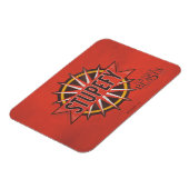 Red & Gold Stupefy Spell Graphic Magneet (Linkerzijde)