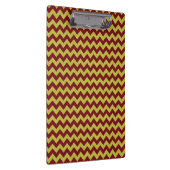 Red & Gold Zig Zag Glitter Klembord (Rechts)