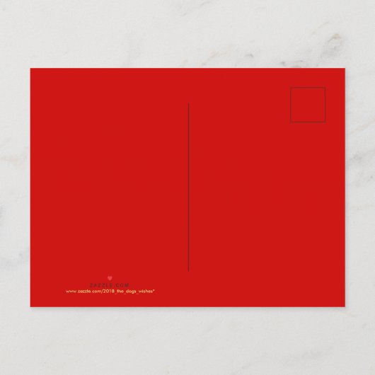 Red Golden Rat Papercut Chinees nieuwjaar 2020 HPC Uitnodiging Briefkaart (Achterkant)