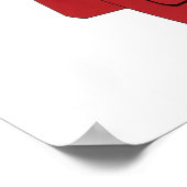 Red Golf Bag Golf T-shirts en Gifts Poster (Hoek)