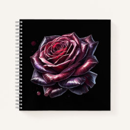 Red Gothic Rose Notitieboek