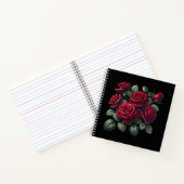 Red Gothic Roses Notitieboek (Binnen)