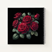 Red Gothic Roses Notitieboek (Achterkant)
