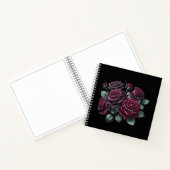 Red Gothic Roses Notitieboek (Binnen)