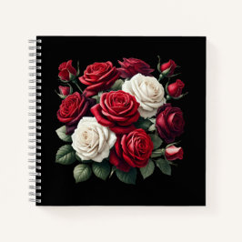 Red Gothic Roses Notitieboek