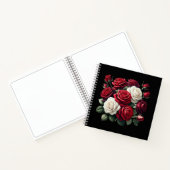 Red Gothic Roses Notitieboek (Binnen)