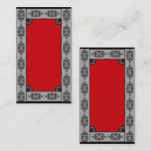 Red Gothic Visitekaartje (Voorkant / Achterkant)