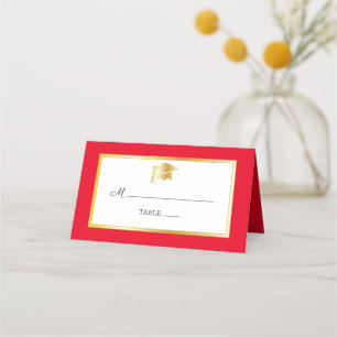 Red Goud Wit Afstudeerder Pet Plaatskaarten