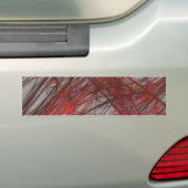 Red Gra Abstract Fractal Background Bumpersticker (Op auto)