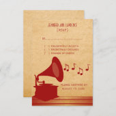 Red  Gramophone Response Kaart (Voorkant / Achterkant)