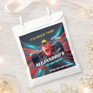 Red Grand Prix Racing Car Birthday Bedankzakje