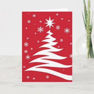 Red graphics for Christmas - Feestdagen Kaart