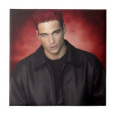 Red Gravity ceramic tile Tegeltje (Voorkant)