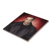 Red Gravity ceramic tile Tegeltje (Zijkant)