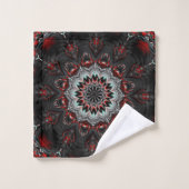 Red Gray Decorative Bath-handdoekset Bad Handdoek (Wasdoekje)