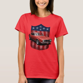 Red Great American Shield Camaro Dames T T-shirt