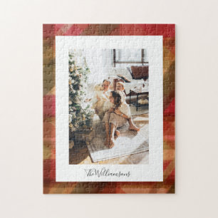 Red Green Abstract Pset Rustic-fotokerst Legpuzzel