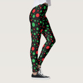 Red Green Black Noël Leggings (Droite)