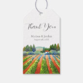 Red Green Blue Vineyard Cadeaulabel (Voorkant)