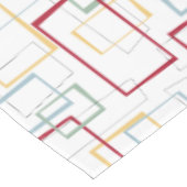 Red Green Blue Yellow Abstract Squares Midden Cent Tafelkleed (Gekanteld)