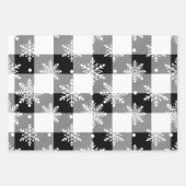 Red Green Buffalo met kerstsnowflake Multi Inpakpapier Vel (Voorkant 3)