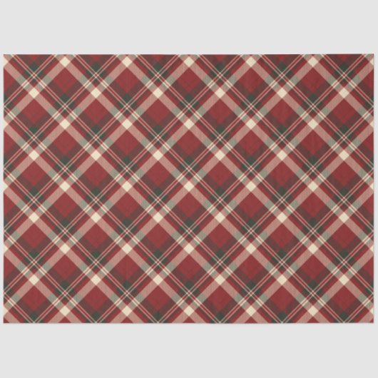 Red Green Buffalo Pattern Tissuepapier (Voorkant)