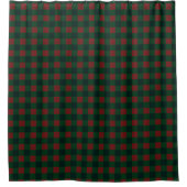 Red Green Buffalo Plaid Douche rideau pour vacance (Devant)