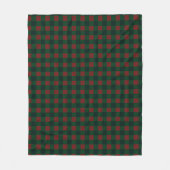 Red Green Buffalo Plaid Vakantie Fleece Deken (Voorkant)