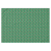 Red Green Candy Cane Peppermint Kerstmis Tafelkleed (Voorkant (Horizontaal))