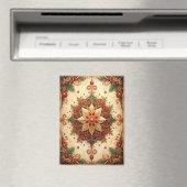 Red Green Decorative Christmas Holiday Magnet Magneet (Insitu (Vaatwasser))