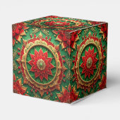 Red Green Decorative Holiday Favor Box Bedankdoosjes (Achterkant)
