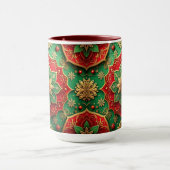 Red Green Decorative Holiday Mug (Centre)