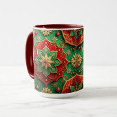 Red Green Decorative Holiday Mug (Devant gauche)