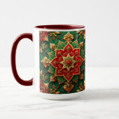 Red Green Decorative Holiday Mug (Gauche)