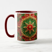 Red Green Decorative Holiday Mug (Gauche)