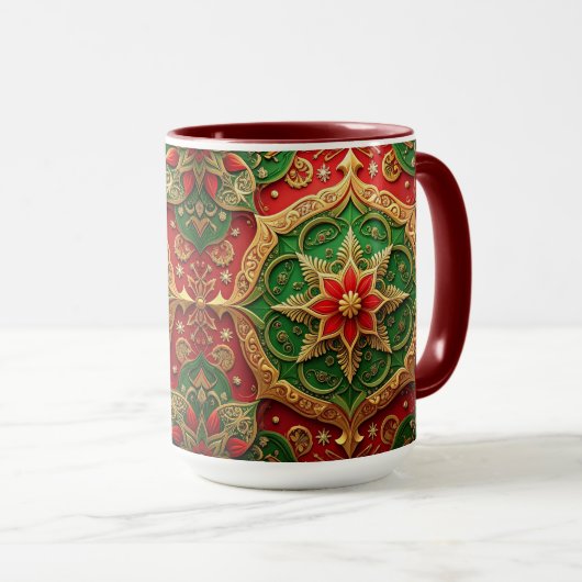 Red Green Decorative Holiday Mug (Devant droit)