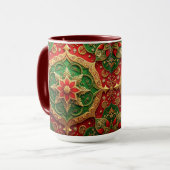 Red Green Decorative Holiday Mug (Devant gauche)