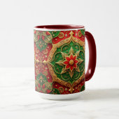 Red Green Decorative Holiday Mug Mok (Voorkant rechts)