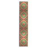 Red Green Decorative Holiday Table Runner Medium Tafelloper (Voorkant)